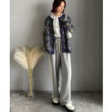 大人可愛いヴィンテージ調。モヘアタッチ前後2wayアンティークラグモチーフ柄ニッ… | Classical Elf  | 詳細画像47 