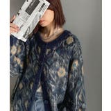 大人可愛いヴィンテージ調。モヘアタッチ前後2wayアンティークラグモチーフ柄ニッ… | Classical Elf  | 詳細画像48 