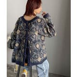 大人可愛いヴィンテージ調。モヘアタッチ前後2wayアンティークラグモチーフ柄ニッ… | Classical Elf  | 詳細画像50 