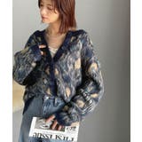 大人可愛いヴィンテージ調。モヘアタッチ前後2wayアンティークラグモチーフ柄ニッ… | Classical Elf  | 詳細画像52 