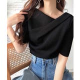 1枚で雰囲気美人。暑い日も、やっぱり上品でいたい。5分袖ドレープニット（半袖） | Classical Elf  | 詳細画像10 