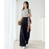 1枚で雰囲気美人。暑い日も、やっぱり上品でいたい。5分袖ドレープニット（半袖） | Classical Elf  | 詳細画像23 