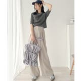 1枚で雰囲気美人。暑い日も、やっぱり上品でいたい。5分袖ドレープニット（半袖） | Classical Elf  | 詳細画像33 