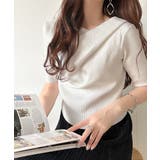 1枚で雰囲気美人。暑い日も、やっぱり上品でいたい。5分袖ドレープニット（半袖） | Classical Elf  | 詳細画像3 