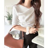 1枚で雰囲気美人。暑い日も、やっぱり上品でいたい。5分袖ドレープニット（半袖） | Classical Elf  | 詳細画像4 