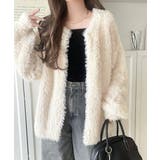 ふわっと包まれる心地よさ。モコモコフェザーニットホックカーディガン | Classical Elf  | 詳細画像6 