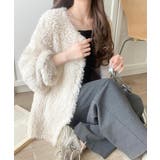 ふわっと包まれる心地よさ。モコモコフェザーニットホックカーディガン | Classical Elf  | 詳細画像7 