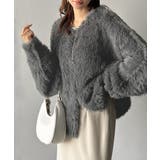 ふわっと包まれる心地よさ。モコモコフェザーニットホックカーディガン | Classical Elf  | 詳細画像10 