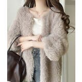 ふわっと包まれる心地よさ。モコモコフェザーニットホックカーディガン | Classical Elf  | 詳細画像15 