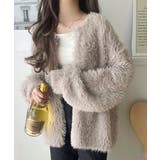 ふわっと包まれる心地よさ。モコモコフェザーニットホックカーディガン | Classical Elf  | 詳細画像17 