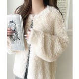 ふわっと包まれる心地よさ。モコモコフェザーニットホックカーディガン | Classical Elf  | 詳細画像2 