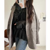 ふんわり大人フェミニン♪ティアードフリルモヘアタッチメッシュ編みニット（長袖） | Classical Elf  | 詳細画像21 