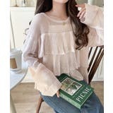 ふんわり大人フェミニン♪ティアードフリルモヘアタッチメッシュ編みニット（長袖） | Classical Elf  | 詳細画像25 