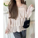 ふんわり大人フェミニン♪ティアードフリルモヘアタッチメッシュ編みニット（長袖） | Classical Elf  | 詳細画像26 