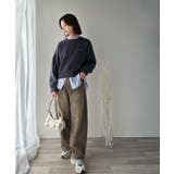 スウェットライクで”魅せる”大人のリラクシーな1枚。胸元サインロゴ刺繍入りニット… | Classical Elf  | 詳細画像36 