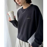 スウェットライクで”魅せる”大人のリラクシーな1枚。胸元サインロゴ刺繍入りニット… | Classical Elf  | 詳細画像38 