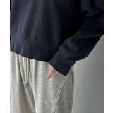 スウェットライクで”魅せる”大人のリラクシーな1枚。胸元サインロゴ刺繍入りニット… | Classical Elf  | 詳細画像40 