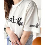 ホワイト | ナチュラルな中に、さりげない華。綿100%ロゴ×フラワー刺繍ビッグTシャツ | Classical Elf