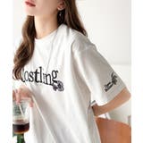 ナチュラルな中に、さりげない華。綿100%ロゴ×フラワー刺繍ビッグTシャツ | Classical Elf | 詳細画像5
