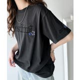 ナチュラルな中に、さりげない華。綿100%ロゴ×フラワー刺繍ビッグTシャツ | Classical Elf | 詳細画像10