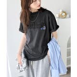 ナチュラルな中に、さりげない華。綿100%ロゴ×フラワー刺繍ビッグTシャツ | Classical Elf | 詳細画像15