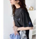 ナチュラルな中に、さりげない華。綿100%ロゴ×フラワー刺繍ビッグTシャツ | Classical Elf | 詳細画像16