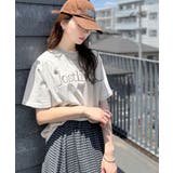 ナチュラルな中に、さりげない華。綿100%ロゴ×フラワー刺繍ビッグTシャツ | Classical Elf | 詳細画像19