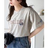 ナチュラルな中に、さりげない華。綿100%ロゴ×フラワー刺繍ビッグTシャツ | Classical Elf | 詳細画像23