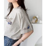 ナチュラルな中に、さりげない華。綿100%ロゴ×フラワー刺繍ビッグTシャツ | Classical Elf | 詳細画像24