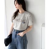 ナチュラルな中に、さりげない華。綿100%ロゴ×フラワー刺繍ビッグTシャツ | Classical Elf | 詳細画像25