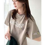 ナチュラルな中に、さりげない華。綿100%ロゴ×フラワー刺繍ビッグTシャツ | Classical Elf | 詳細画像29