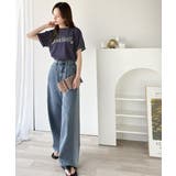 ナチュラルな中に、さりげない華。綿100%ロゴ×フラワー刺繍ビッグTシャツ | Classical Elf | 詳細画像40