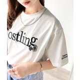 ナチュラルな中に、さりげない華。綿100%ロゴ×フラワー刺繍ビッグTシャツ | Classical Elf | 詳細画像2