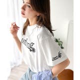 ナチュラルな中に、さりげない華。綿100%ロゴ×フラワー刺繍ビッグTシャツ | Classical Elf | 詳細画像3