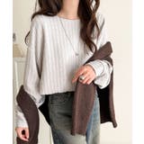 ライトグレー | ゆったりシルエットでこなれ感をプラス。フクレジャガードトップス（長袖） | Classical Elf 