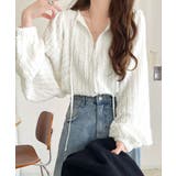 オフホワイト | 一枚でサマになる大人のジャガード。前後2wayカットジャガードシェイプチュニック… | Classical Elf 