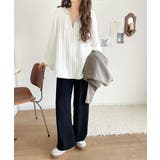 一枚でサマになる大人のジャガード。前後2wayカットジャガードシェイプチュニック… | Classical Elf  | 詳細画像9 