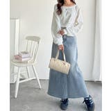 古着感のある緩さが今っぽ可愛い。綿100%前後2WAYワイドネックロンTEE(長… | Classical Elf | 詳細画像7