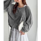 古着感のある緩さが今っぽ可愛い。綿100%前後2WAYワイドネックロンTEE(長… | Classical Elf | 詳細画像12