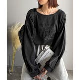 古着感のある緩さが今っぽ可愛い。綿100%前後2WAYワイドネックロンTEE(長… | Classical Elf | 詳細画像18