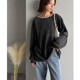 古着感のある緩さが今っぽ可愛い。綿100%前後2WAYワイドネックロンTEE(長… | Classical Elf | 詳細画像19