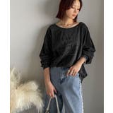 古着感のある緩さが今っぽ可愛い。綿100%前後2WAYワイドネックロンTEE(長… | Classical Elf | 詳細画像21