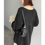 古着感のある緩さが今っぽ可愛い。綿100%前後2WAYワイドネックロンTEE(長… | Classical Elf | 詳細画像24