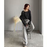 古着感のある緩さが今っぽ可愛い。綿100%前後2WAYワイドネックロンTEE(長… | Classical Elf | 詳細画像26