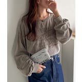 古着感のある緩さが今っぽ可愛い。綿100%前後2WAYワイドネックロンTEE(長… | Classical Elf | 詳細画像31