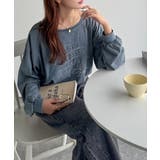 古着感のある緩さが今っぽ可愛い。綿100%前後2WAYワイドネックロンTEE(長… | Classical Elf | 詳細画像38