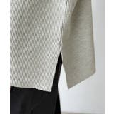 洒落感アップのこなれT。胸刺繍ワッフルオーバーサイズキーネックロンT(長袖) | Classical Elf | 詳細画像39