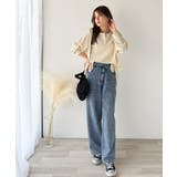 洒落感アップのこなれT。胸刺繍ワッフルオーバーサイズキーネックロンT(長袖) | Classical Elf | 詳細画像4