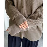 ゆるっと羽織って、即こなれ見え。表面変化ブークレニットカーディガン | Classical Elf  | 詳細画像25 