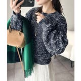 ネイビー | はじける彩りに、一目惚れ。カラフルネップヤーンニット（長袖） | Classical Elf 